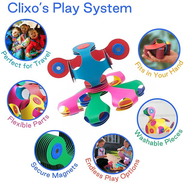 Clixo Tiny And Mighty Magnet Travel Toy – 9pc - Image 4