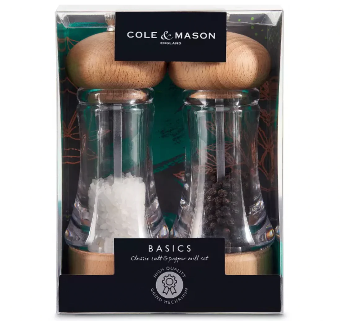 Cole & Mason Beech Wood Salt and Pepper Mill Gift Set – 6" - Image 2