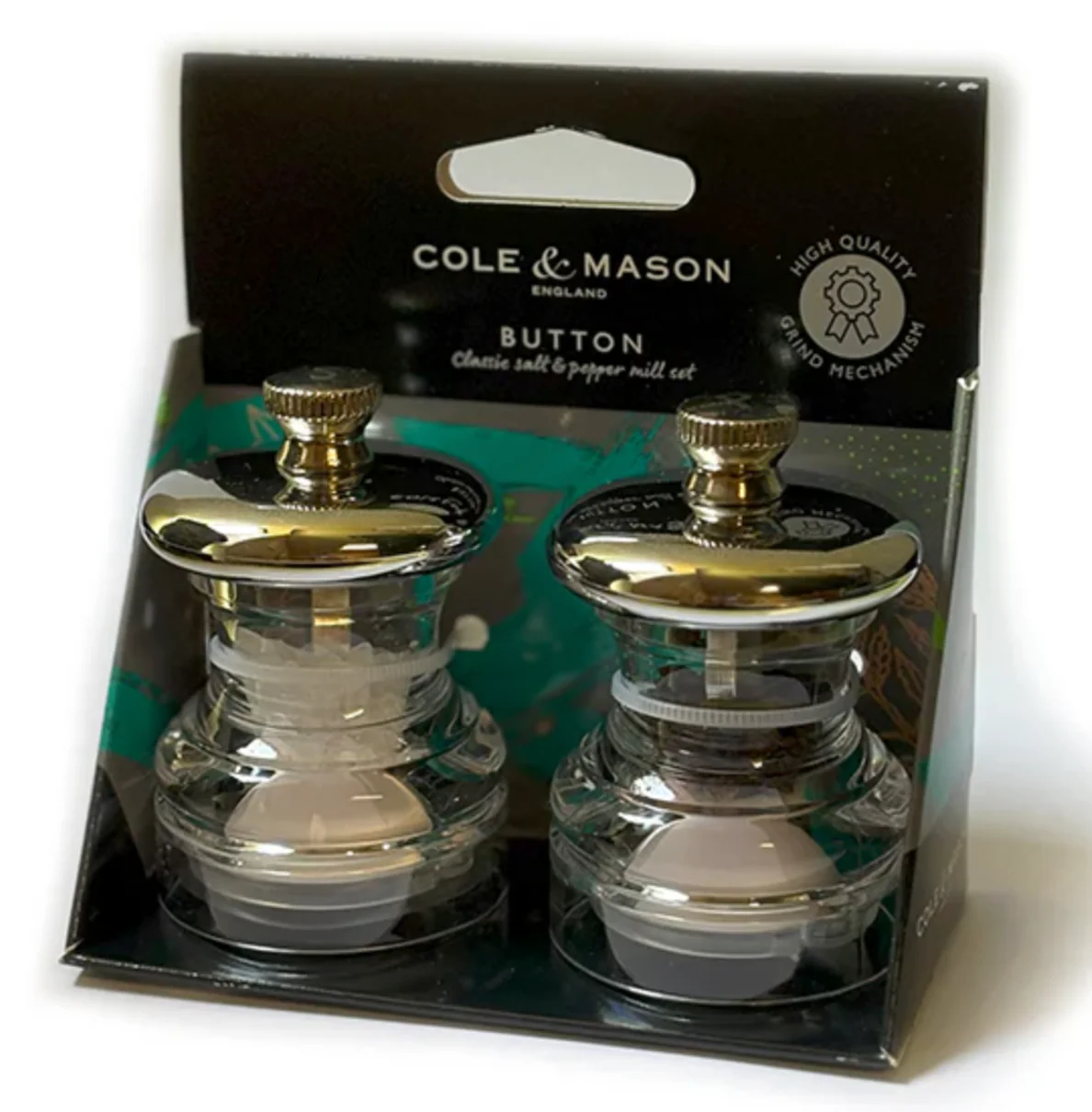 Cole & Mason Button Mini Salt & Pepper Mill Set - Image 2