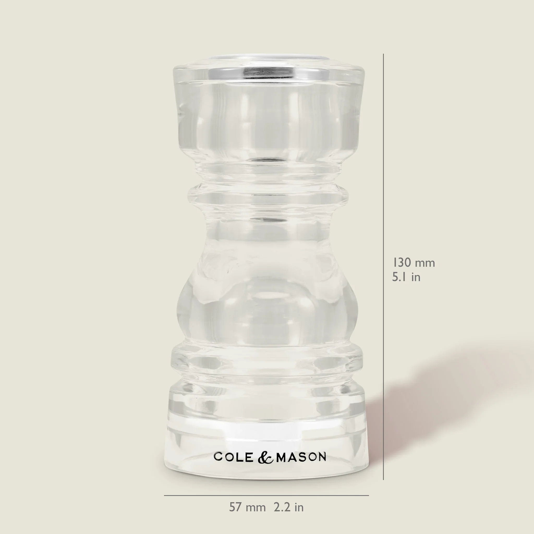 Cole & Mason London Acrylic Salt & Pepper Shaker Set - Image 3
