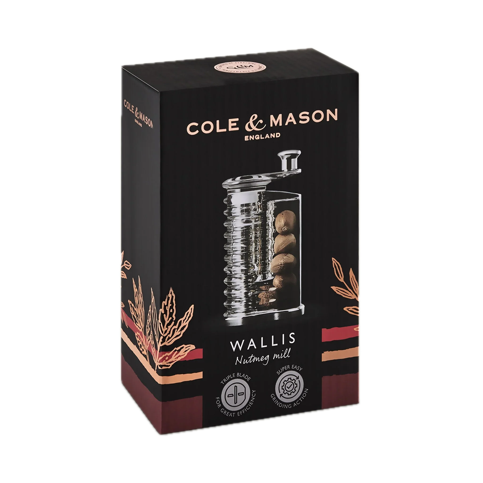Cole & Mason Wallis Professional Nutmeg Grinder - Image 2