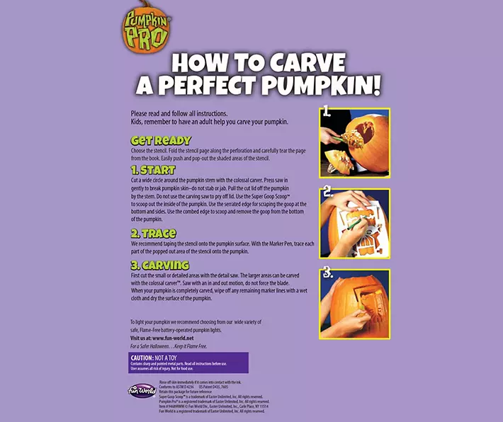 Colossal Pumpkin Carving Kit – 10 Piece Set - Image 6