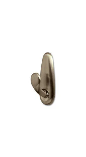 Command Forever Classic Medium Brushed Nickel Metal Hook – 3lb - Image 2
