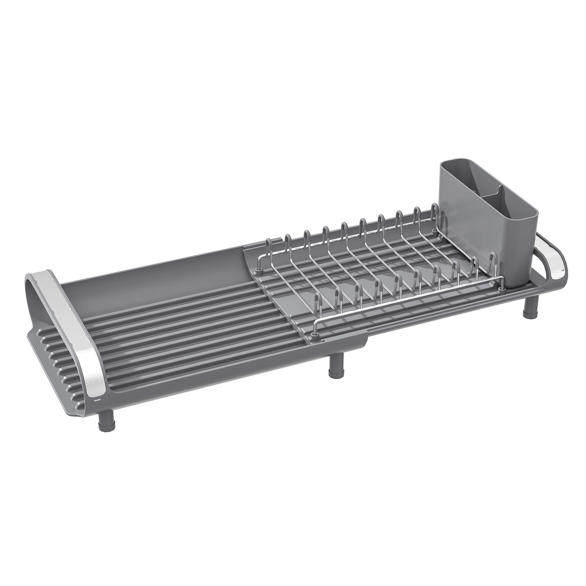 Compact Expanding Dish Rack - Grey - Image 2