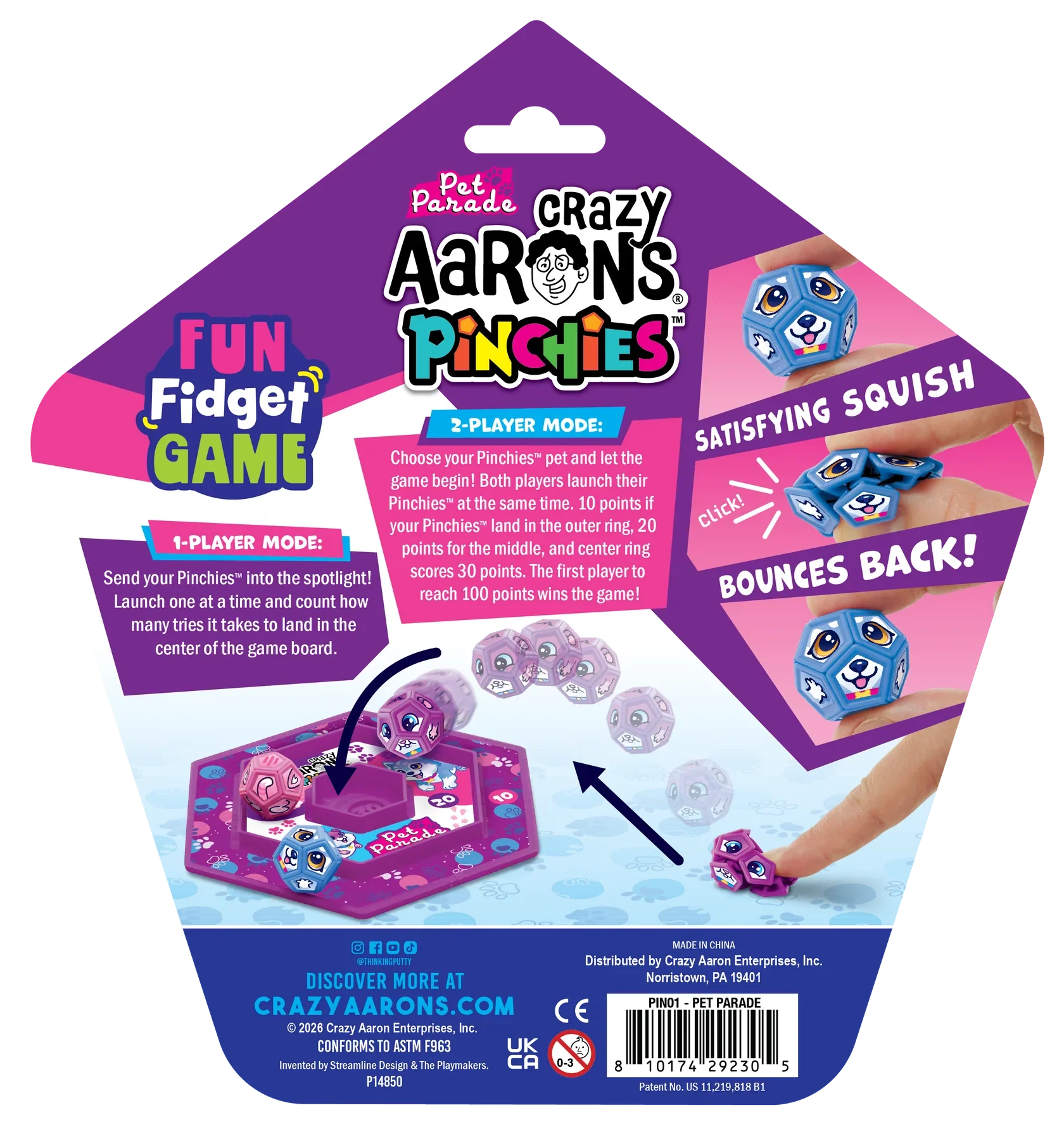 Crazy Aarons Pinchies – Squeezable Fidget Friends – Pet Parade - Image 8