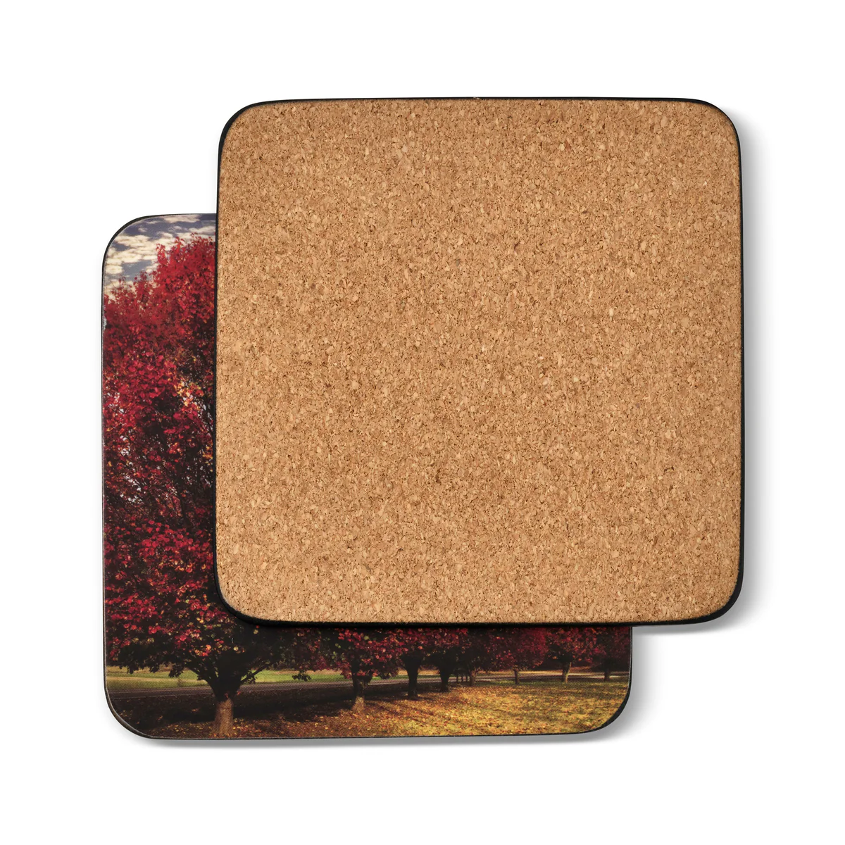 Crimson Trees Coasters – Set of 6 - Image 2