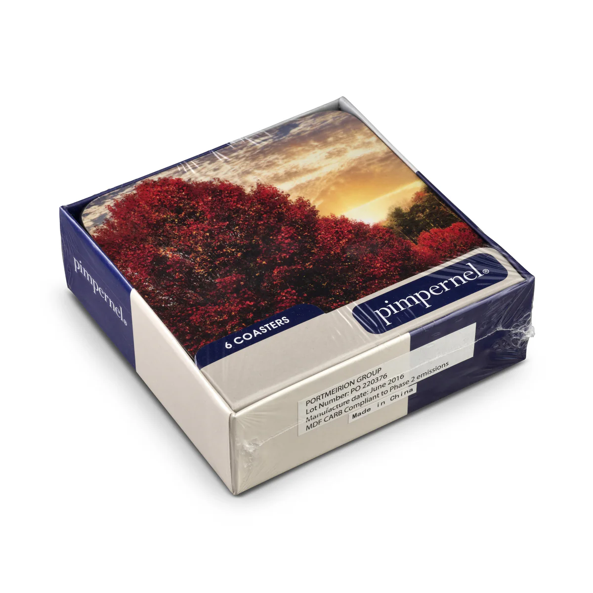Crimson Trees Coasters – Set of 6 - Image 4