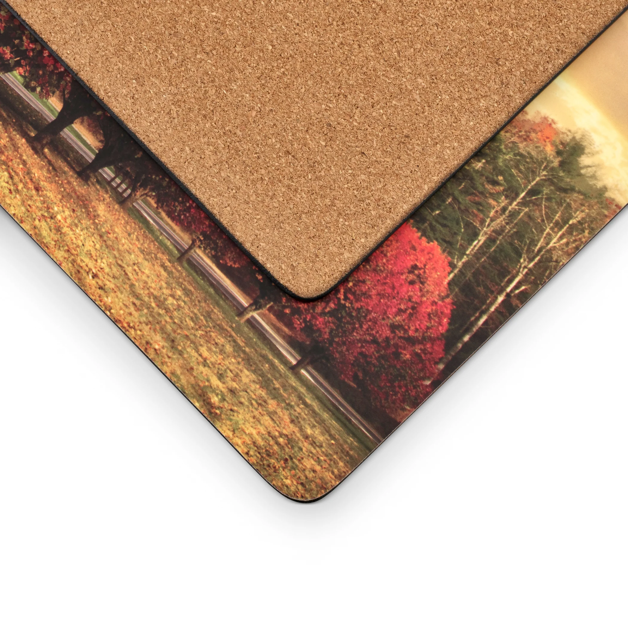 Crimson Trees Cork Bottom Hard Placemats – Set of 4 - Image 2