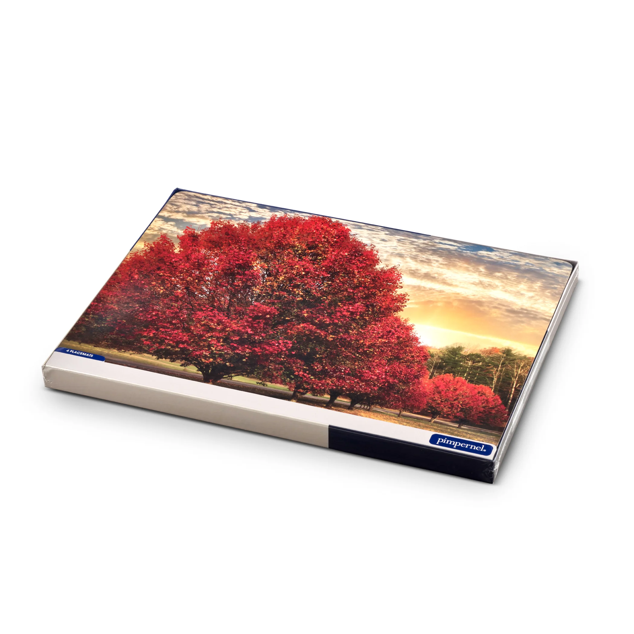 Crimson Trees Cork Bottom Hard Placemats – Set of 4 - Image 4