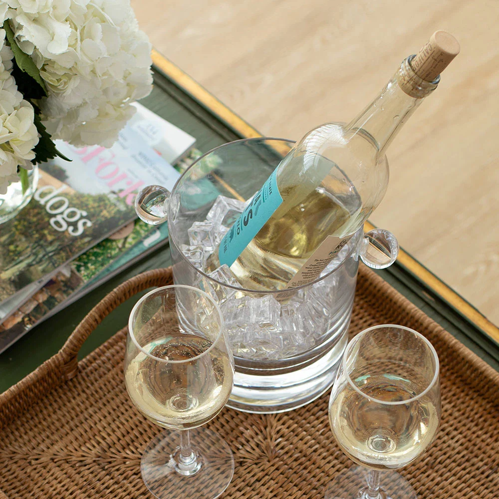 Crystal Clear Acrylic Ice Bucket & Lid - 60oz. - Image 3