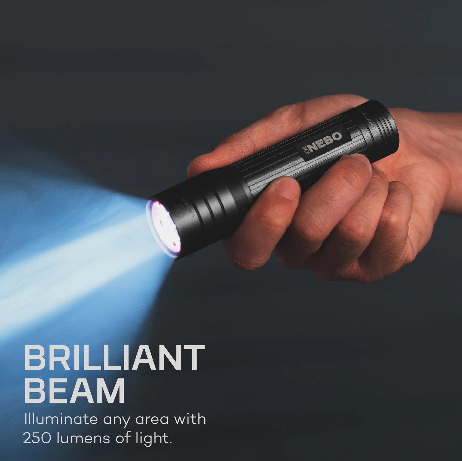 CSI LED 250 Lumen Laser Magnetic Flashlight - Grey - Image 2