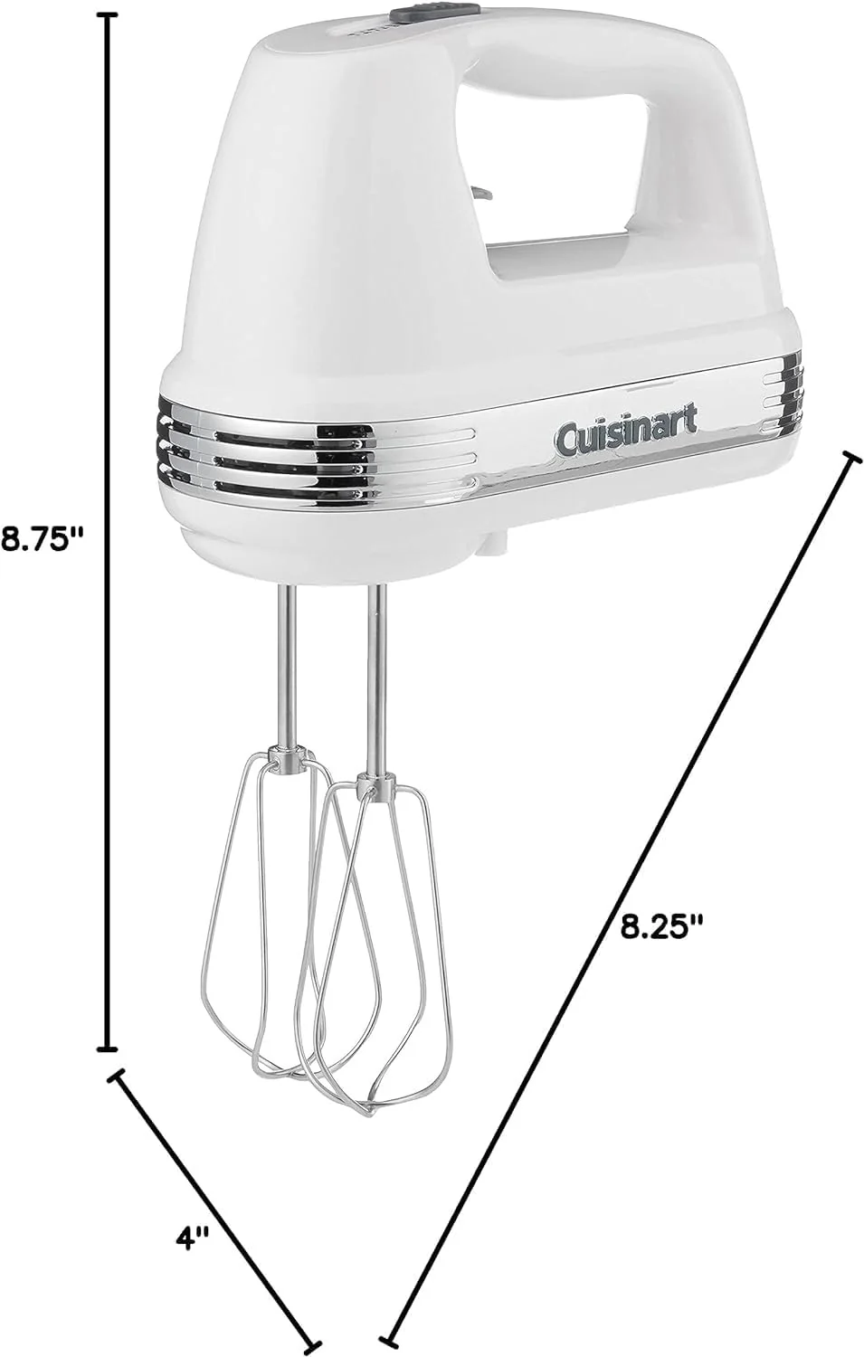 Cuisinart HM-50 Power Advantage 5-Speed Hand Mixer – White - Image 3