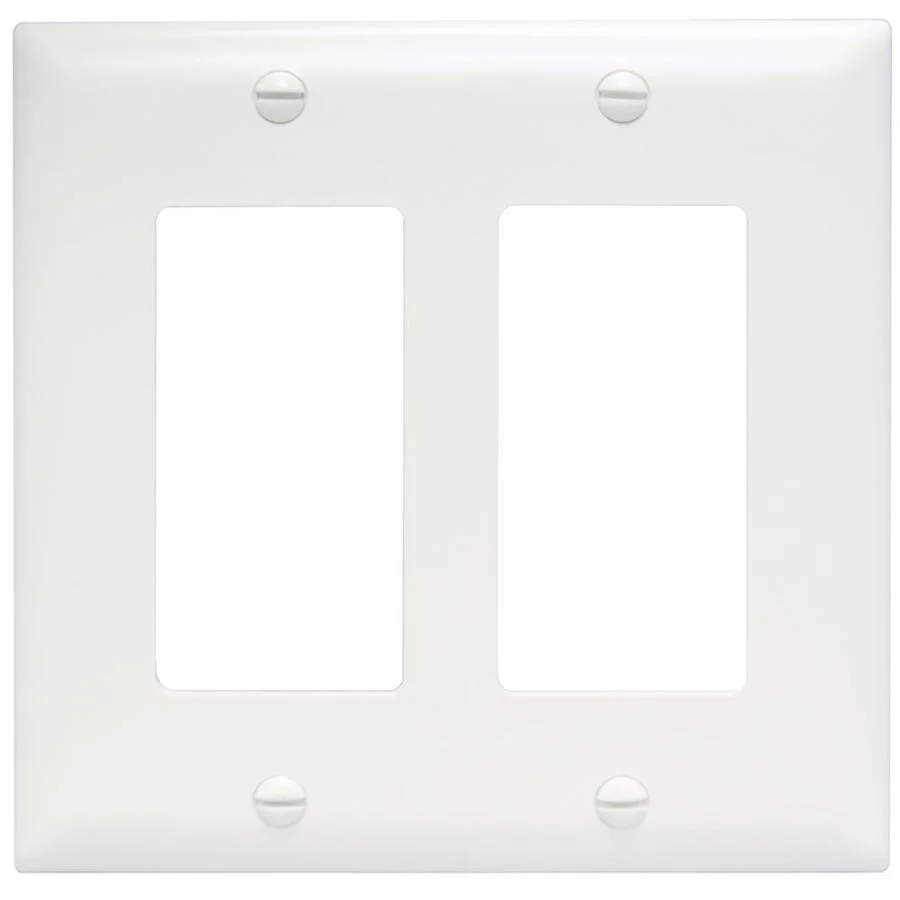 Decorator Double Wall Plate – White