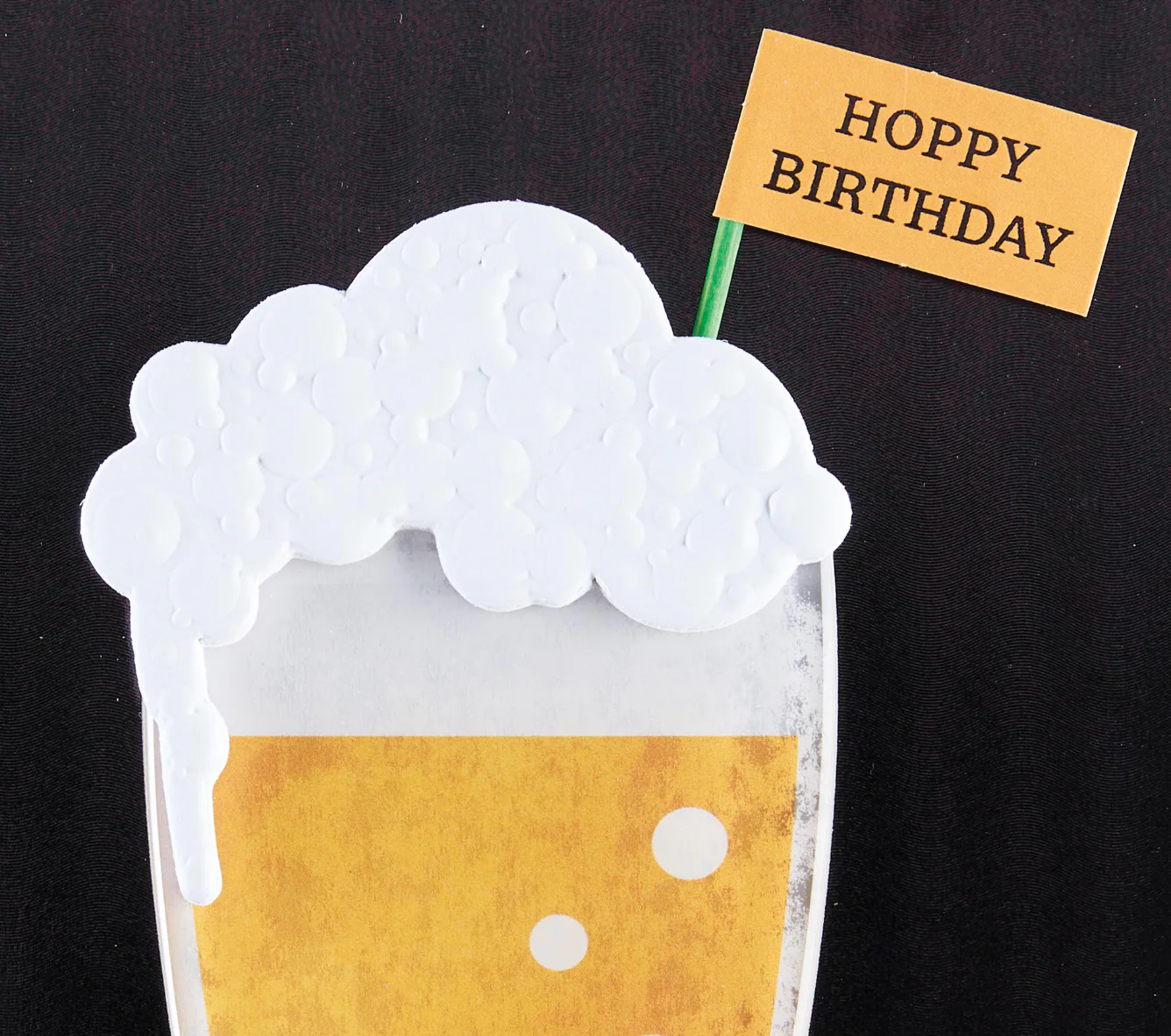 Design Design Handcrafted Birthday Card – Beer Bling – 1 Card & 1 Envelope - Image 2