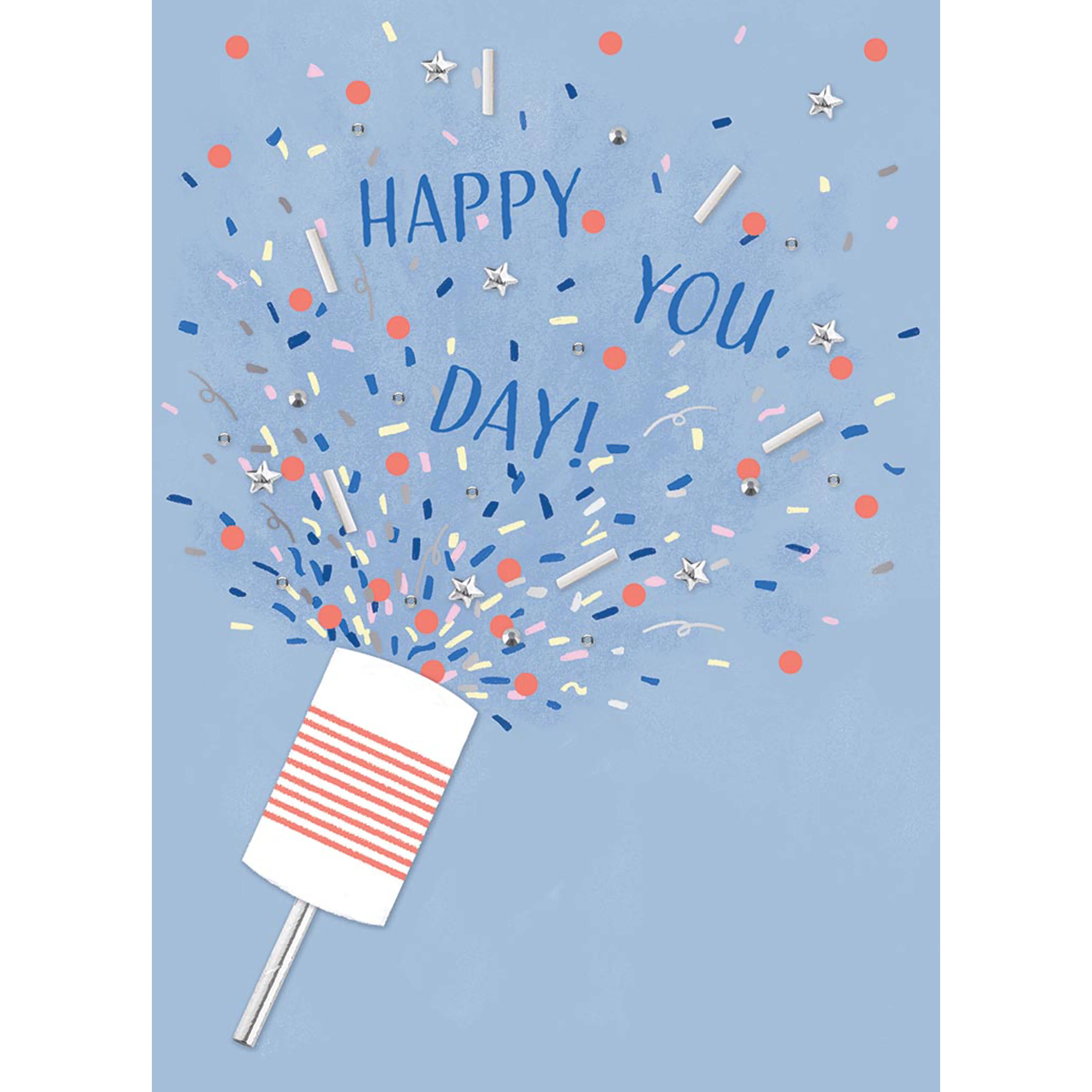Design Design Handcrafted Birthday Card – Birthday Popper – 1 Card & 1 Envelope
