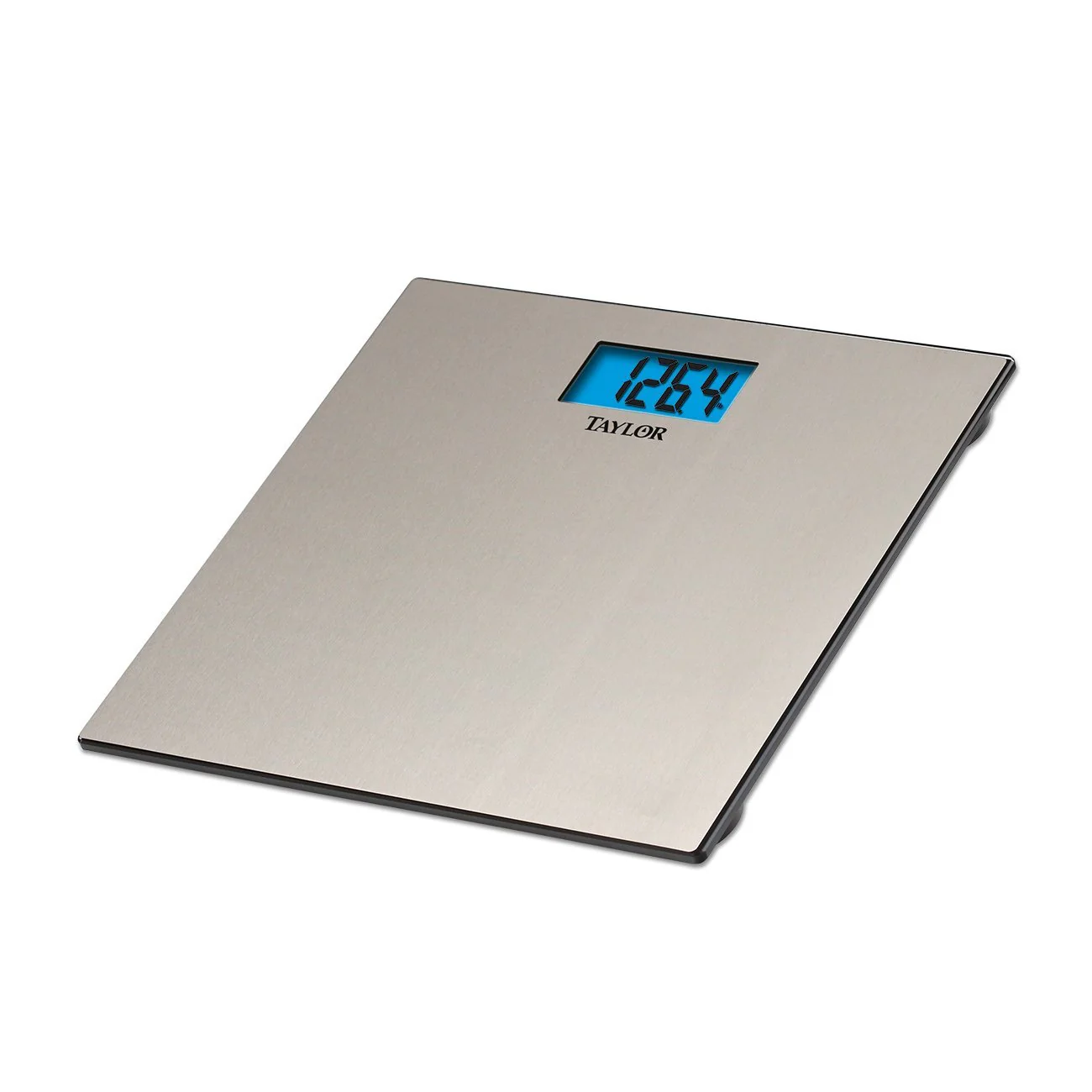 Digital Step-On Bath Scale – Textured Stainless - Image 2