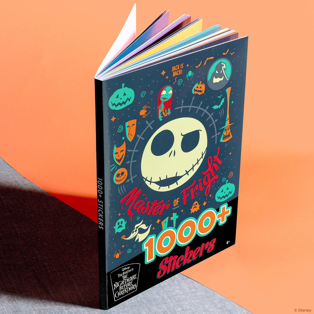 Disney Tim Burton's The Nightmare Before Christmas Sticker Book for Kids – Ages 6+ - Image 3