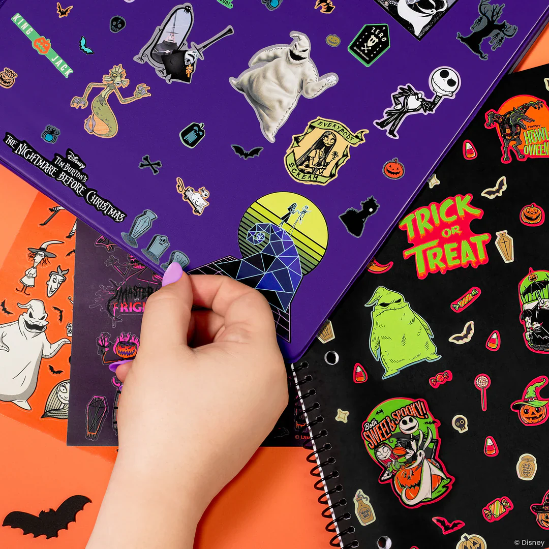 Disney Tim Burton's The Nightmare Before Christmas Sticker Book for Kids – Ages 6+ - Image 4