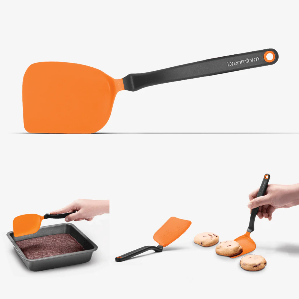 Dreamfarm Mini Chopula - Super Flexible Non Stick Cookie Turner – Orange - Image 2