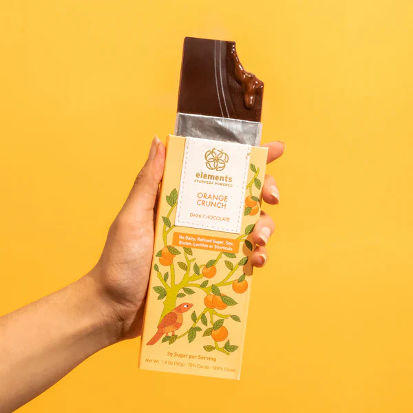 Elements Truffles Chocolate Bar – 1.8 oz. – Orange Crunch ** - Image 4