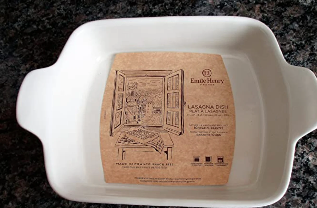 Emile Henry Modern Classics Baking Dish – 3.2qt – Sugar White - Image 2