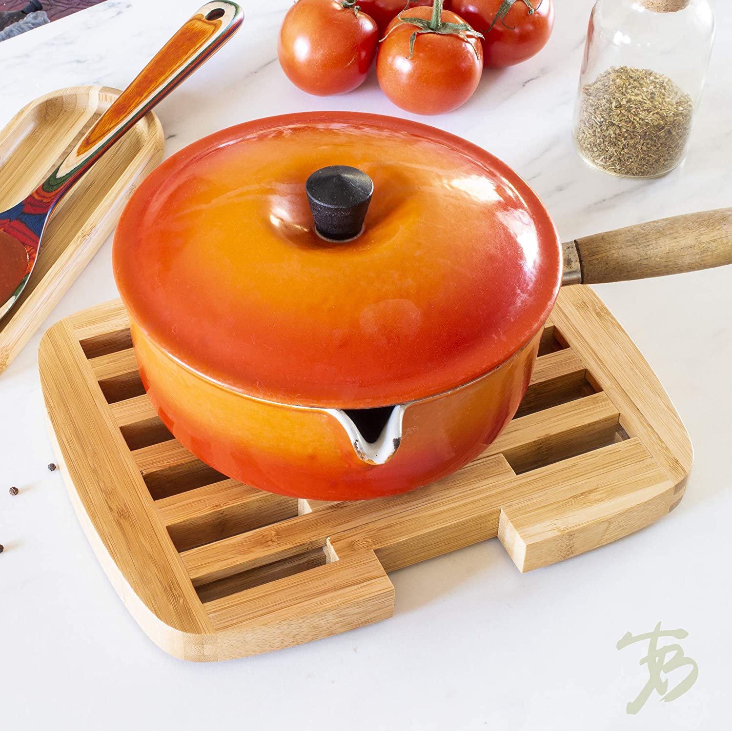 Expandable Bamboo Trivet – 8.75" by 11.75" When Expanded - Image 5