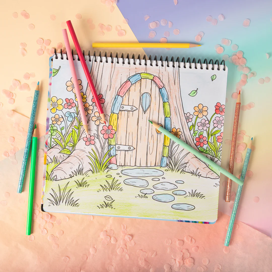 Fashion Angels Chill-Axolotl Coloring & Collage Activity Portfolio - Image 4