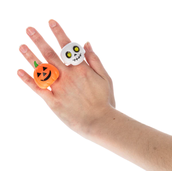 Flashing Halloween Rings –  Assorted Styles – Sold Individually - Image 7