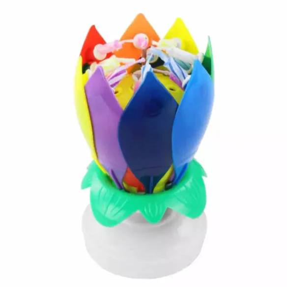 Blossom Magic Musical Flower Candle – 14 Candles - Image 2
