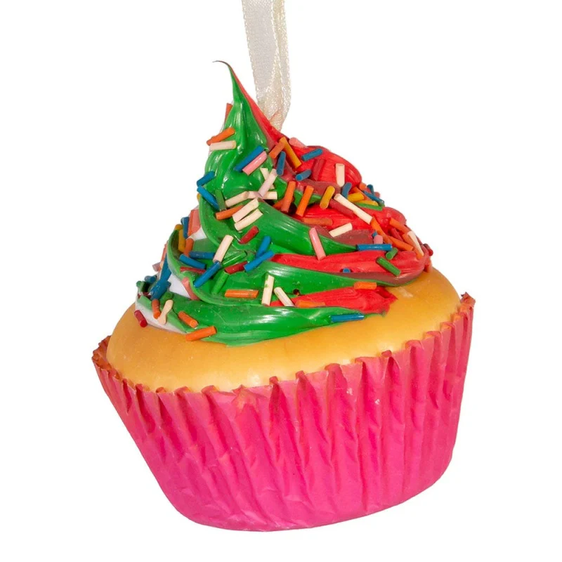 Foam Cupcake Ornaments – Assorted Styles – Sold Individually - Image 3