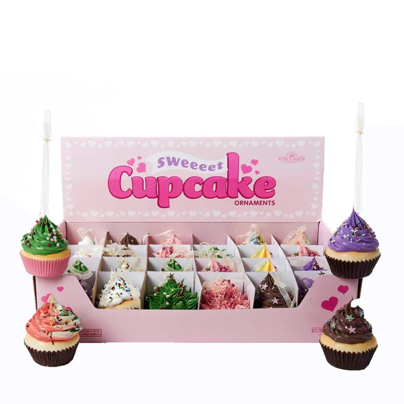 Foam Cupcake Ornaments – Assorted Styles – Sold Individually - Image 5