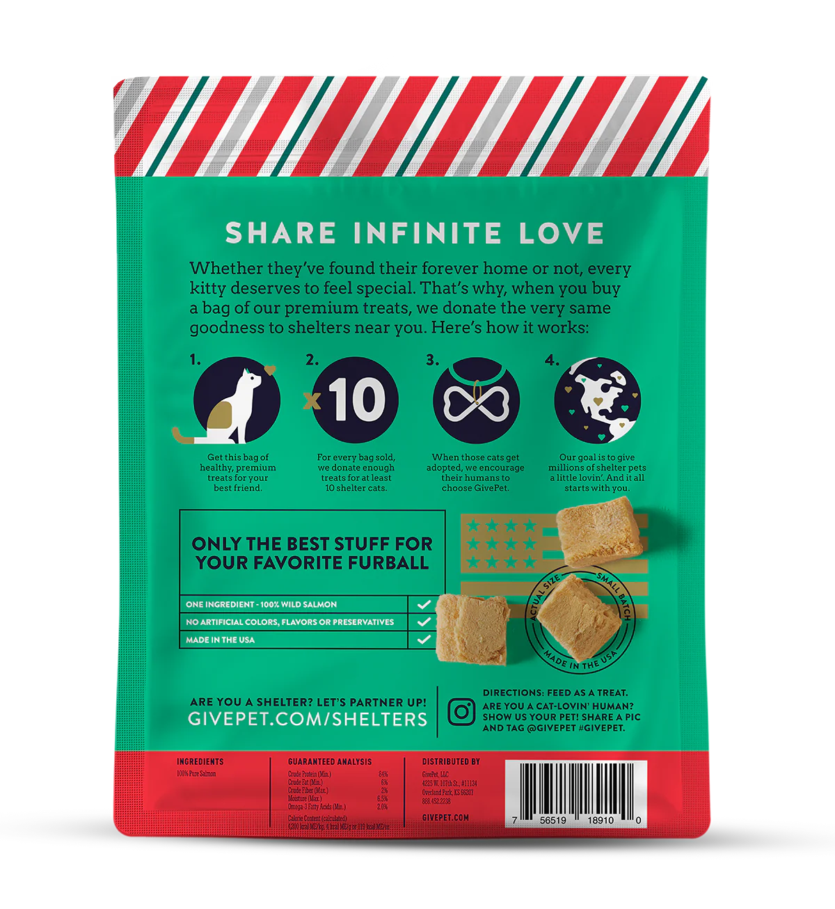 Freeze-Dried Holiday Cat Treats – Naughty or Mice – 1oz. Bag - Image 2
