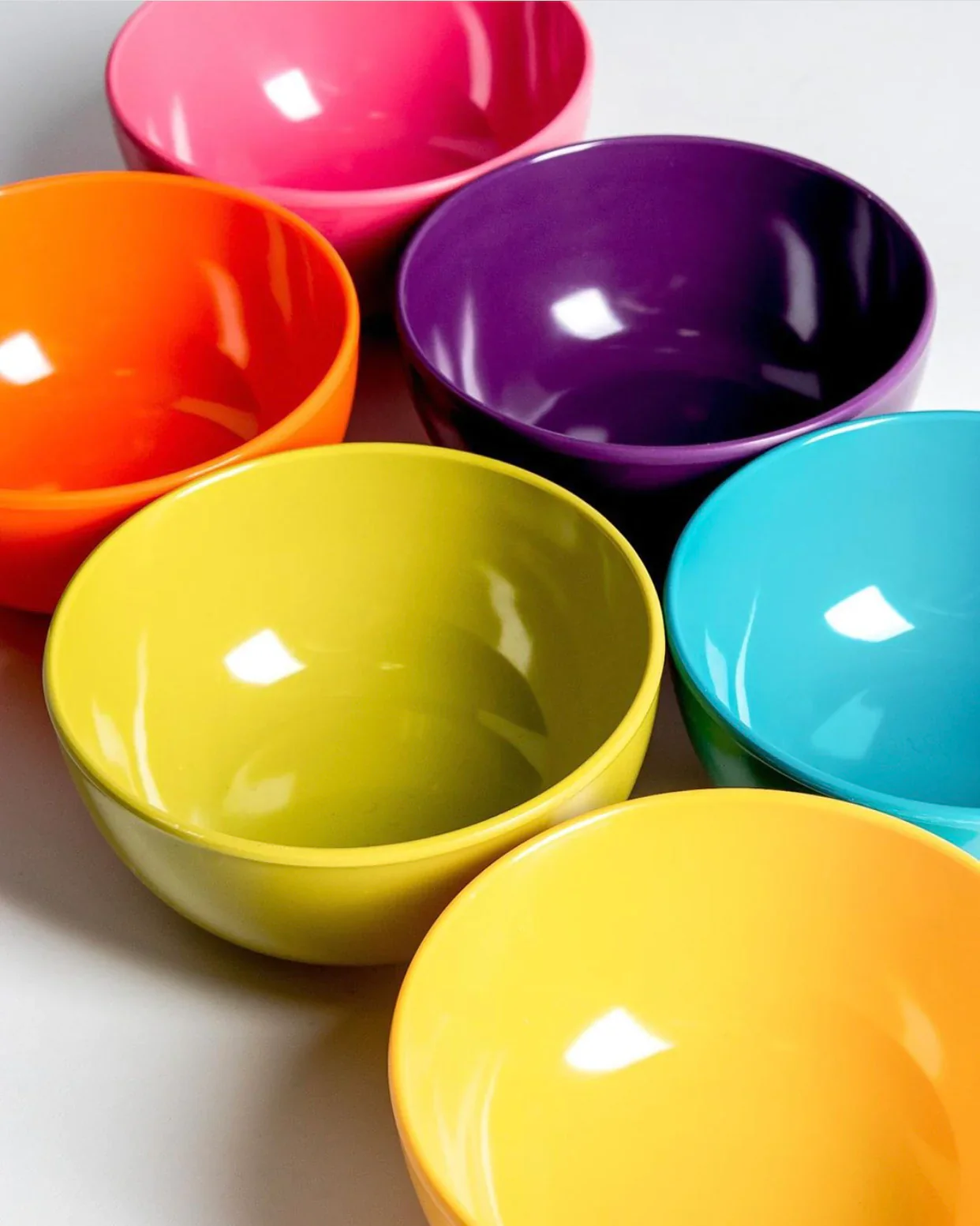 French Bull Rainbow Melamine Small Bowl Set – 6 Piece – 22oz. - Image 4