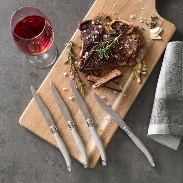 French Home Laguiole Steak Knives – Pewter – Set of 4 - Image 4