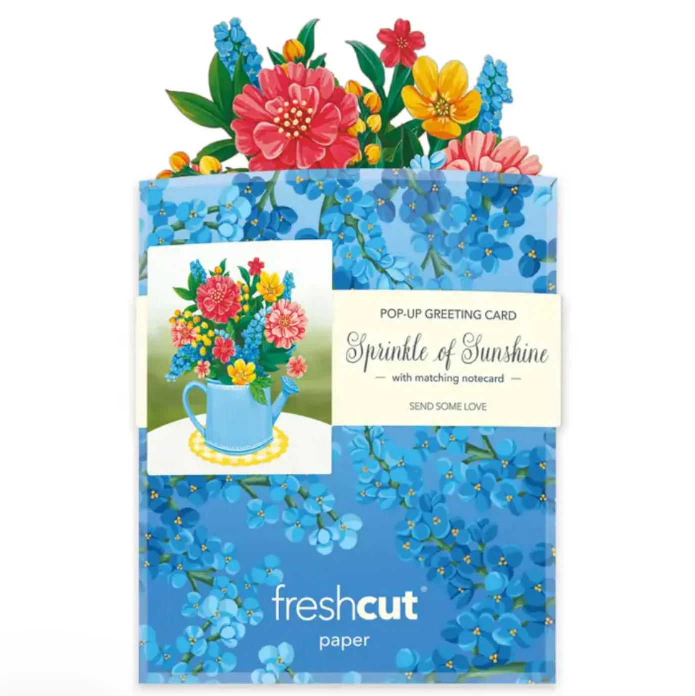 Fresh Cut Paper Mini 3D Pop Up Greeting Note Card – Sprinkle of Sunshine – 6" x 5" - Image 2