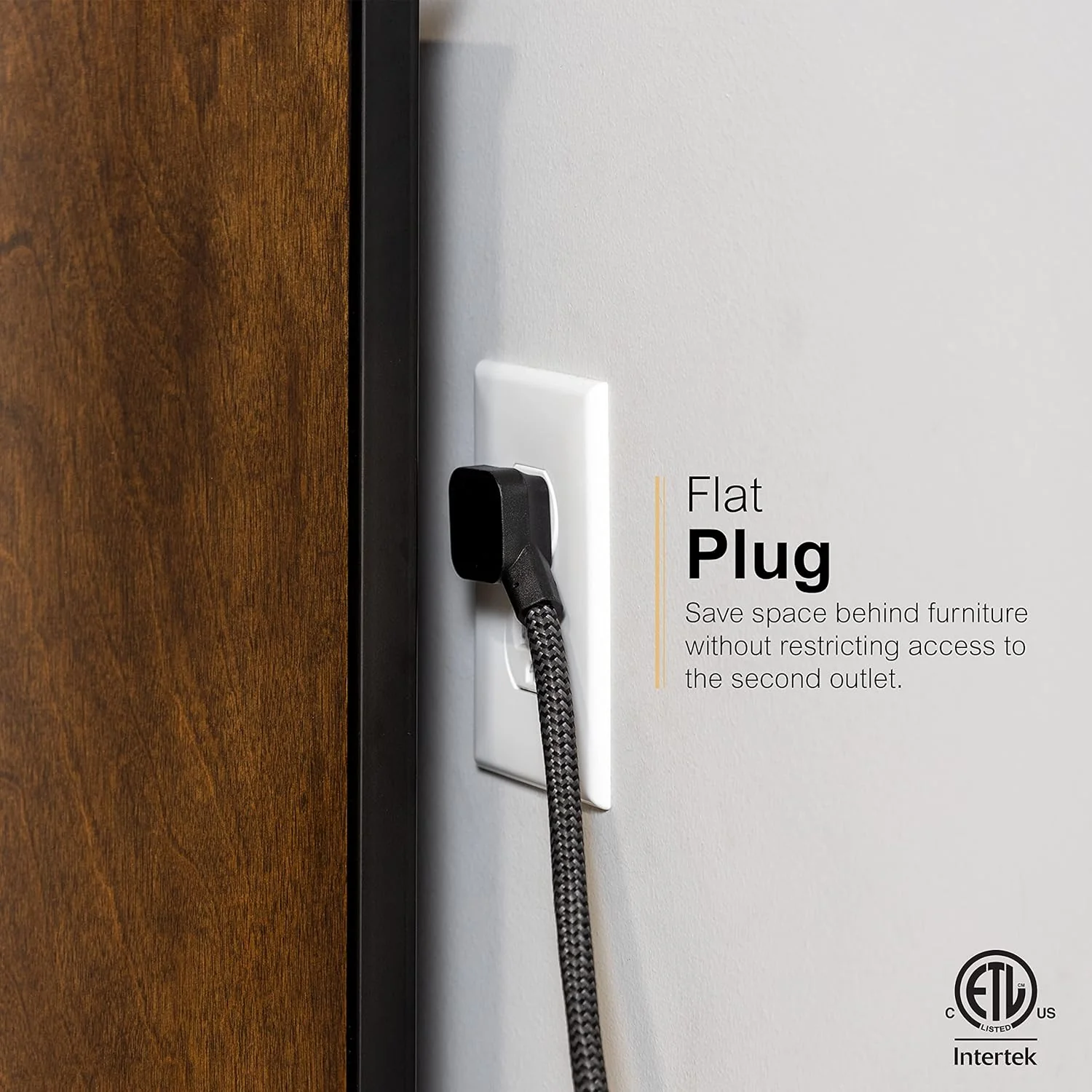 GE Surge Protector Power Strip – 10 Outlets – 2 USB – 4 Ft. Cord - Image 6