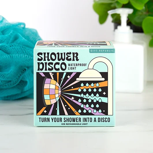 Gift Republic Suction Cup Shower Disco Light – Waterproof Shower Light - Image 3