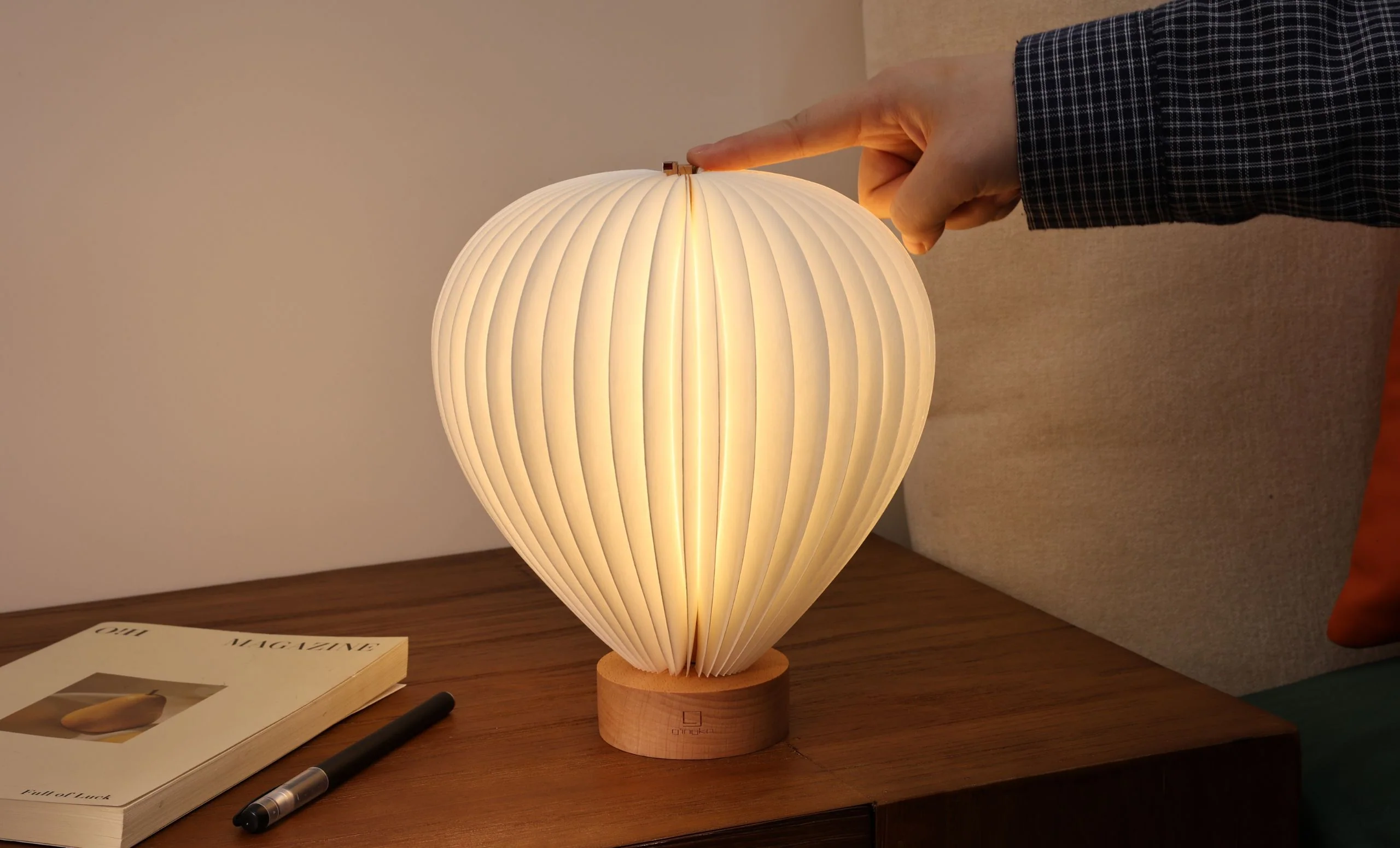 Gingko Aeris Light – Natural Beech Wood – 7" x 8.5" - Image 3