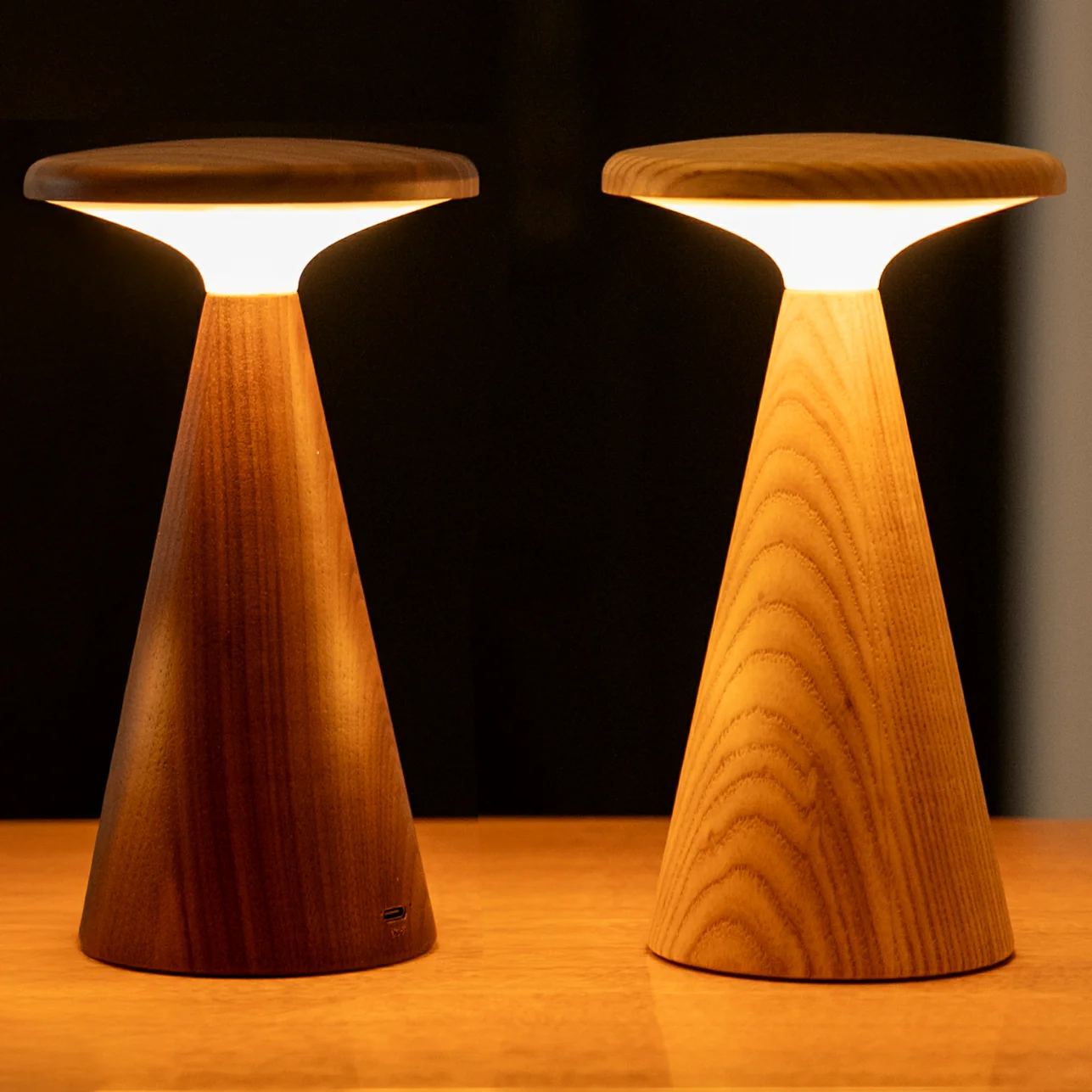 Gingko Large Sylva Table Lamp – Walnut - Image 3