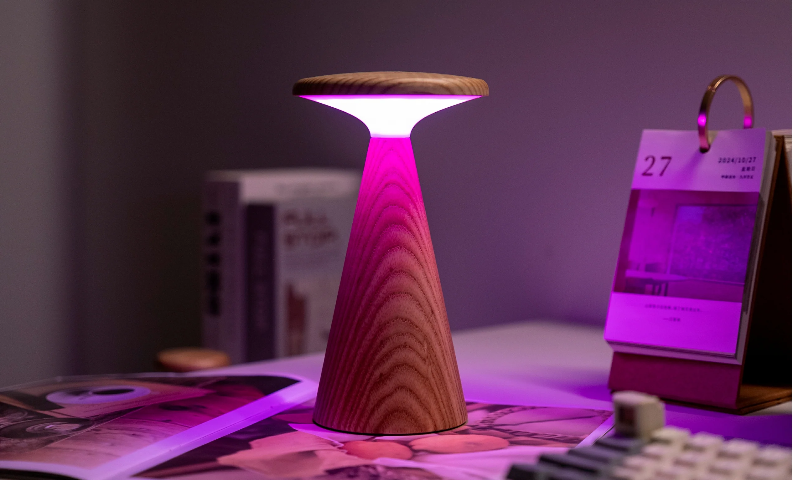 Gingko Large Sylva Table Lamp – Walnut - Image 5