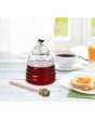 Glass Honey Jar with Lid and Honey Dipper - Image 4