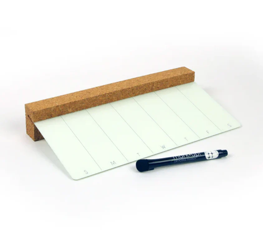 Glassencorque Wide Weekly Desktop Dry-Erase Board – 6" x 12" - Image 5