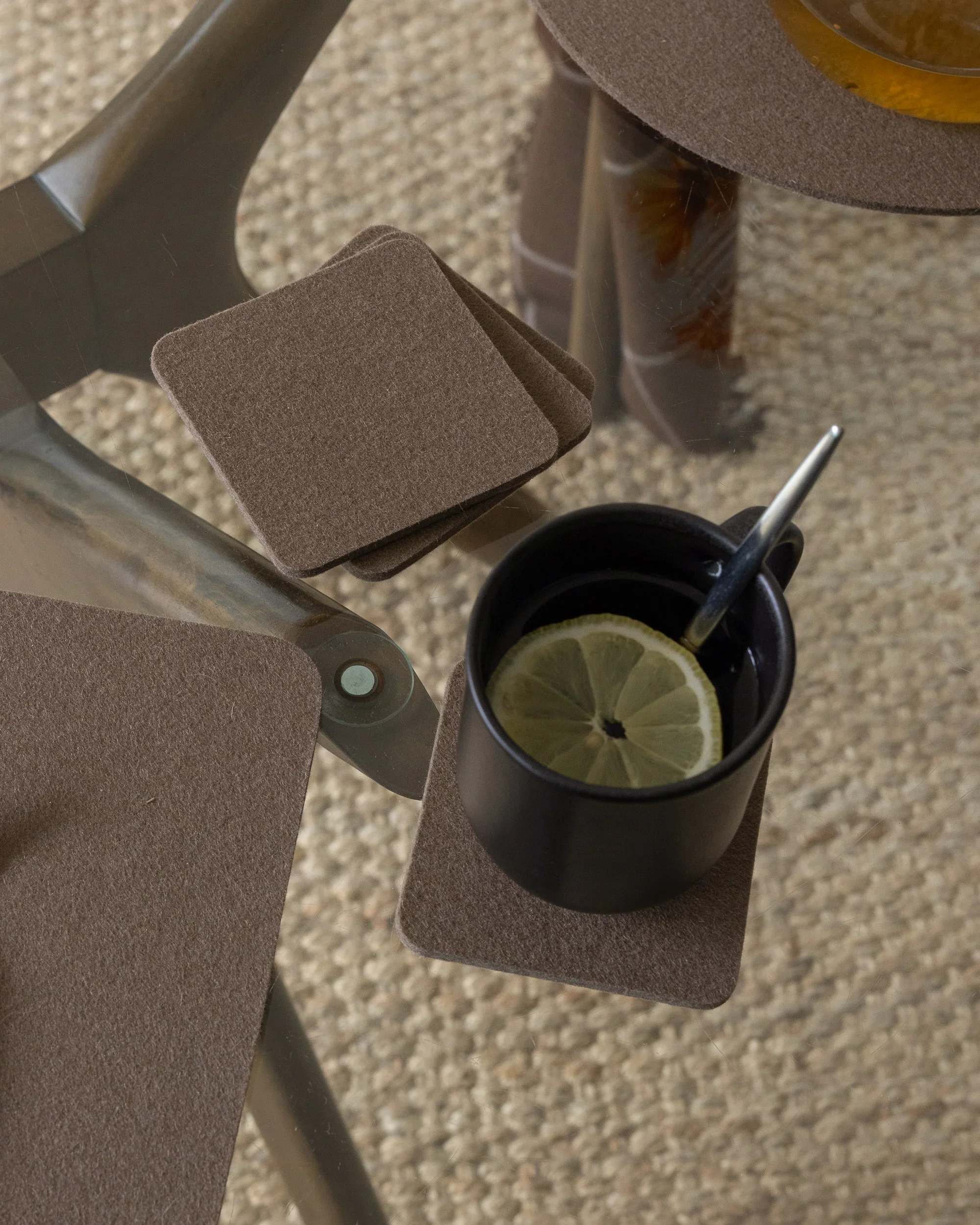 Graf Lantz Bierfilzl Square Felt Coaster – Cumin – 4pk - Image 3