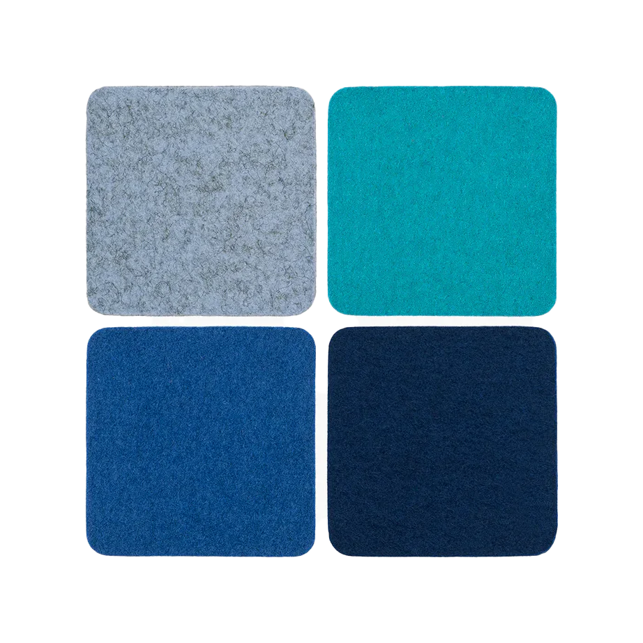Graf Lantz Bierfilzl Square Felt Coaster – Ocean – 4pk