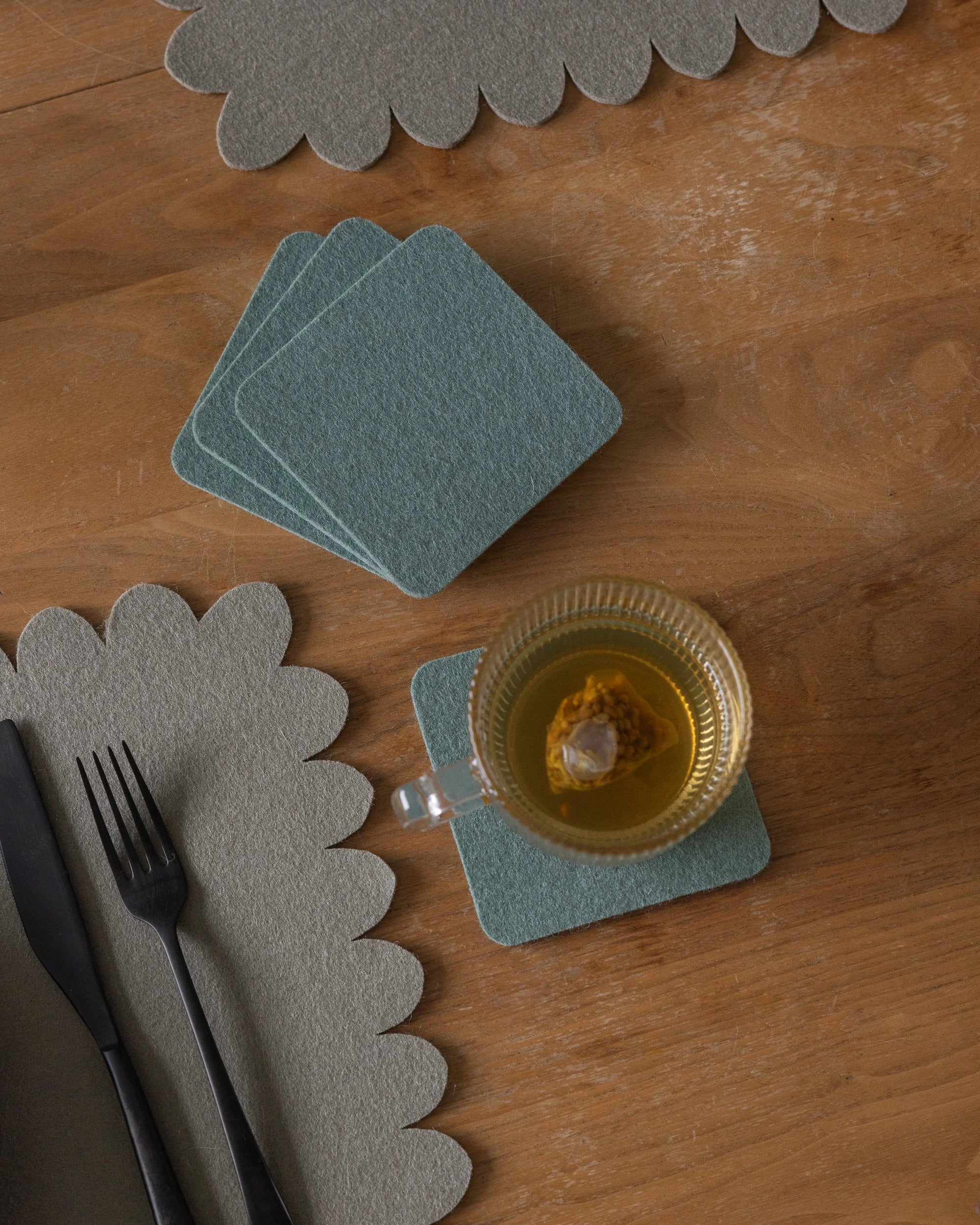 Graf Lantz Bierfilzl Square Felt Coaster – Spruce – 4pk - Image 3