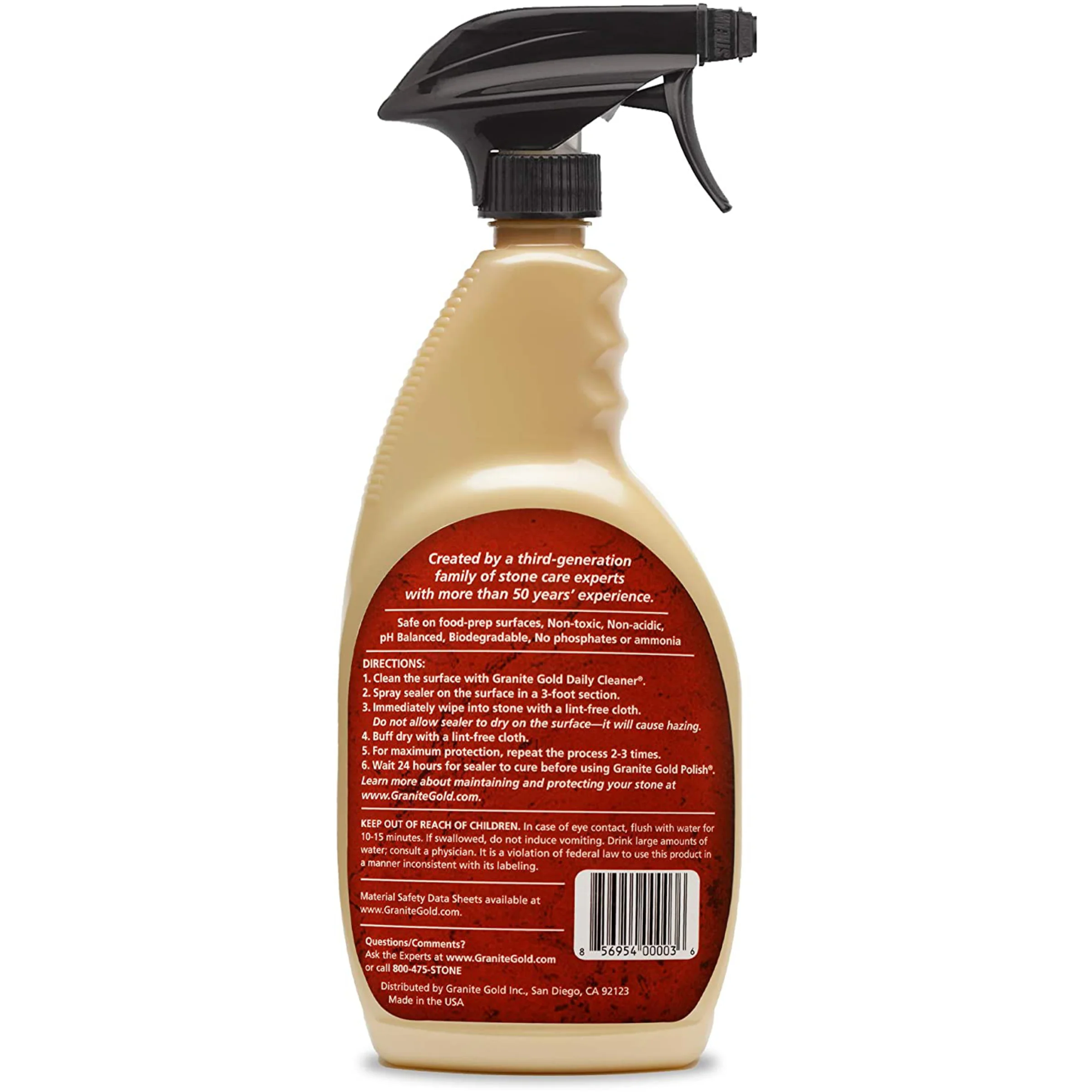 Granite Gold Water-Based Sealer Stone Spray– 24oz - Image 2