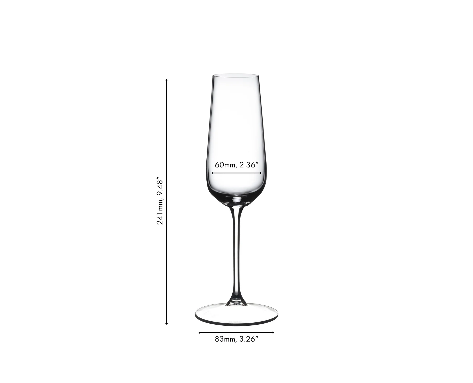 Grape@Riedel Champagne Flute– 8oz. – Set of 2 - Image 2