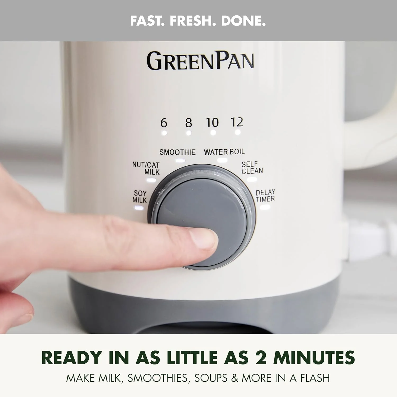 GreenPan Nut Milk Maker – 15-in-1 for Homemade Plant-Based Non-Dairy Beverages – 30oz - Image 3