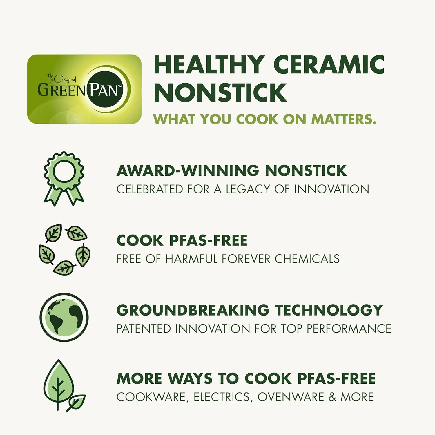 GreenPan Spectra Frying Pan Skillet – Hybrid Tri-Ply Stainless Steel Ceramic Nonstick – 8" - Image 6
