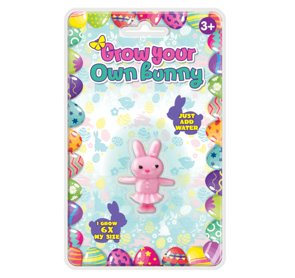 Grow A Bunny Toy – Assorted Colors – Each Sold Separately